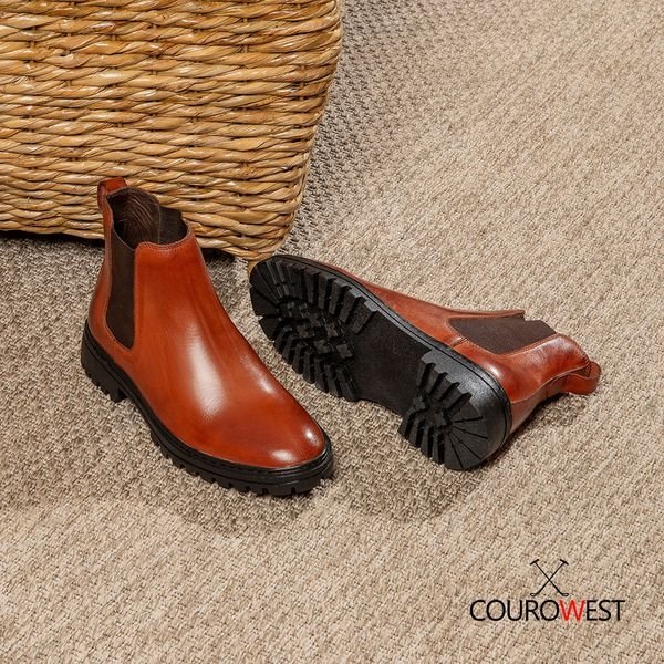 BOTA CHELSEA COÑAC FULL TRAIL CUERO NOBRE