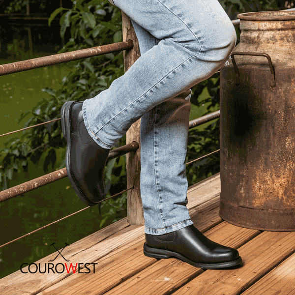 BOTA CHELSEA NEGRO COMFORT CUERO FLOATHER