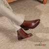 BOTA CHELSEA VINO SUELA DE CUERO ROJO NOBRE