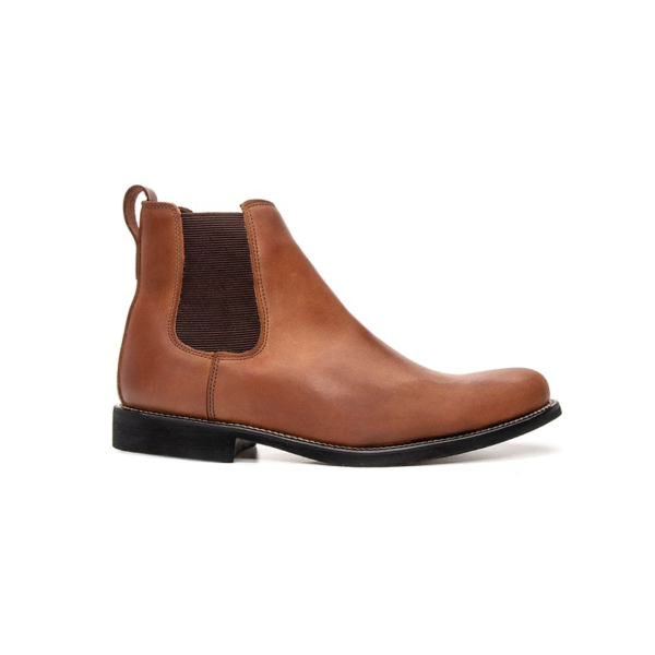 BOTA CHELSEA CARAMELO ANATÓMICA CUERO HIDROFUGADO
