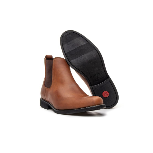 BOTA CHELSEA CARAMELO ANATÓMICA CUERO HIDROFUGADO