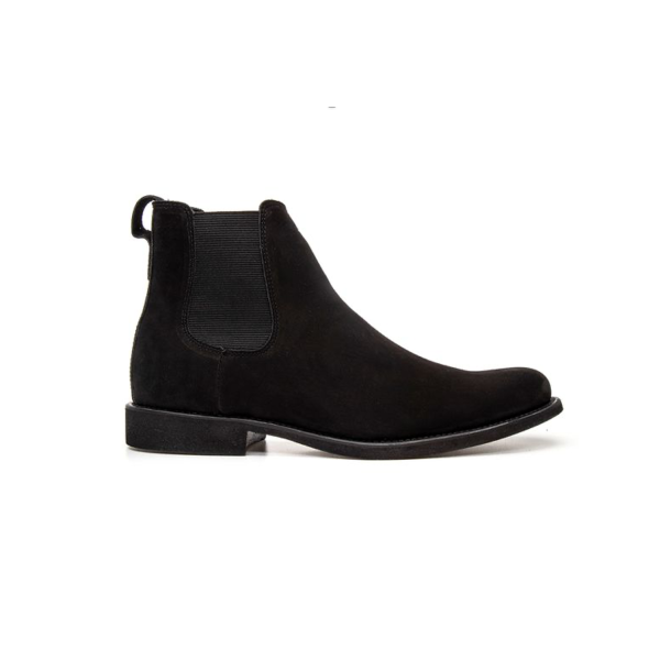 BOTA CHELSEA NEGRO ANATÓMICA CUERO NOBUCK
