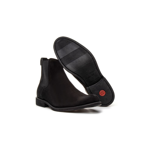BOTA CHELSEA NEGRO ANATÓMICA CUERO NOBUCK