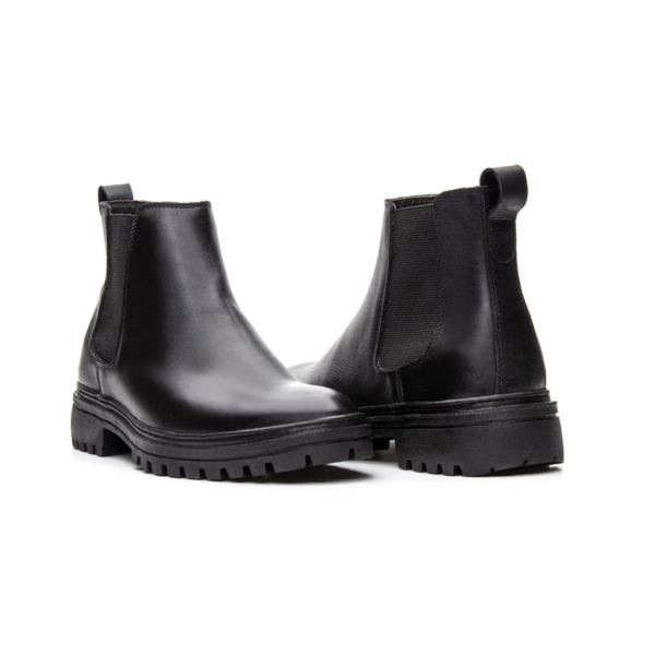 BOTA CHELSEA NEGRO FULL TRAIL CUERO NOBRE
