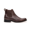 BOTA CHELSEA CAFÉ SUELA DE CUERO ROJO NOBRE