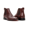 BOTA CHELSEA VINO SUELA DE CUERO ROJO NOBRE