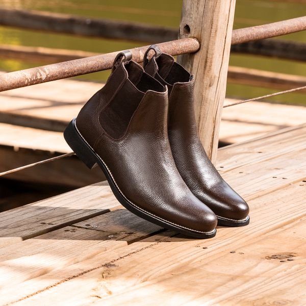 BOTA CHELSEA CAFÉ ANATÓMICA CUERO FLOATHER