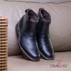 BOTA ZIPADA ANATÓMICA NEGRO CUERO FLOATHER