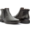 BOTA ZIPADA ANATÓMICA NEGRO CUERO FLOATHER