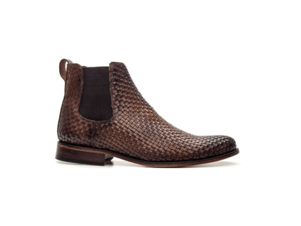 BOTA CHELSEA WISKY SUELA DE CUERO