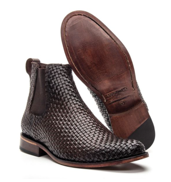 BOTA CHELSEA WISKY SUELA DE CUERO