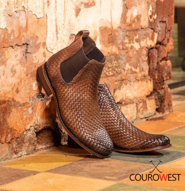 BOTA CHELSEA WISKY SUELA DE CUERO