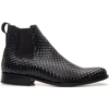 BOTA CHELSEA NEGRO TRICÊ SUELA DE CUERO