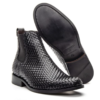 BOTA CHELSEA NEGRO TRICÊ SUELA DE CUERO